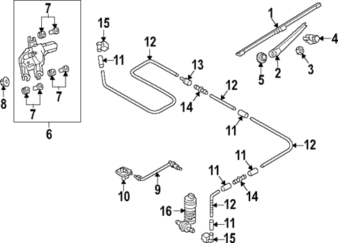 Wiper & Washer Components for 2022 Volkswagen Golf R #1