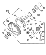 4348679 - NVG Manual Transaxle 5 Speed: Differential Pinion for Mopar Image