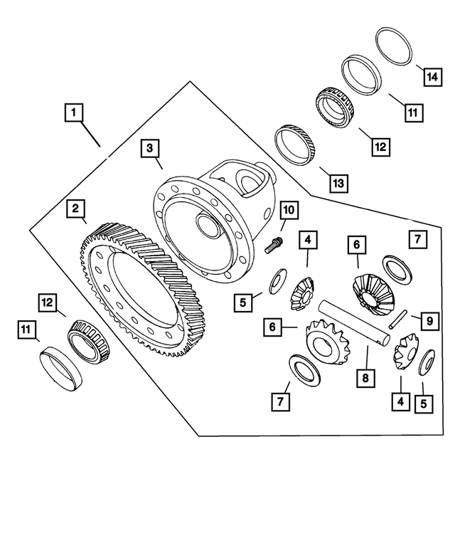 4348679AB - NVG Manual Transaxle 5 Speed: Differential Pinion for Mopar Image