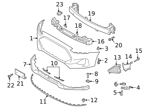 Bumper & Components - Front for 2020 Hyundai Veloster #0