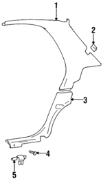 8585029000FK - Body: Upper Quarter Trim for Hyundai: Elantra Image