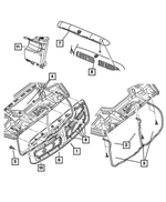 5029725AD - : Grille Opening Panel, Left for Mopar Image