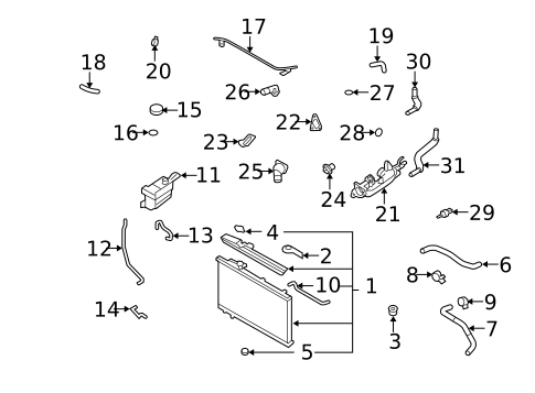 Hoses & Lines for 2009 Hyundai Santa Fe #0