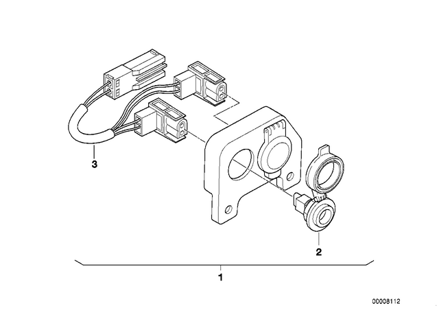 61132316621 - Maintenance &amp; Technology: Additional Plug Socket Lead for BMW-Motorrad Image