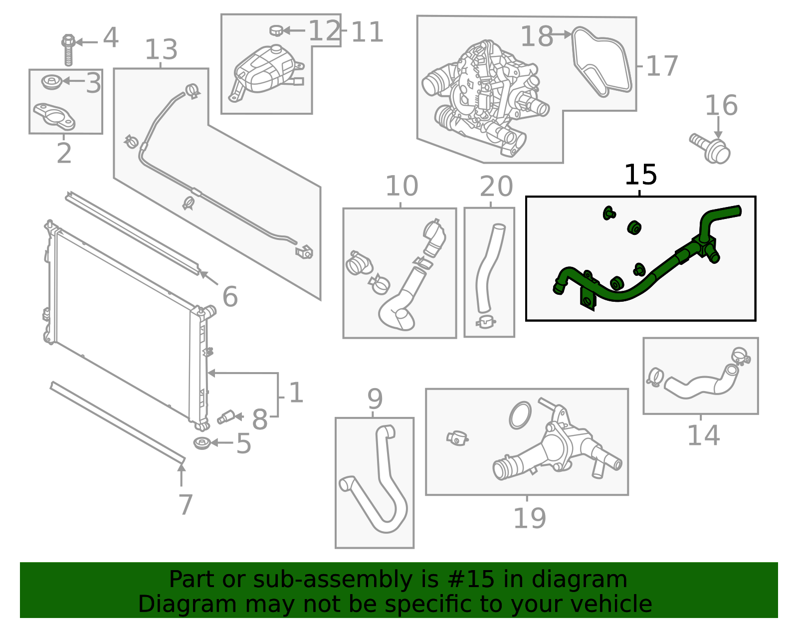 2020-2025 Hyundai Sonata Cooling Pipe 25457-2J600 | MotorMotor