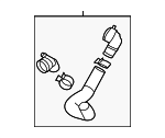 25414L5000 - Belts &amp; Cooling: Radiator Coolant Hose for Hyundai Image