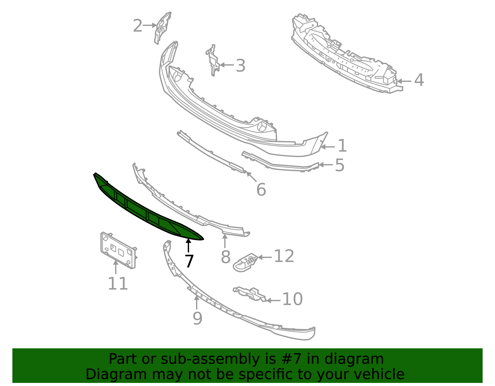 NL3Z-17B968-AA - Bumper Cover Spacer Panel Ford Parts Direct