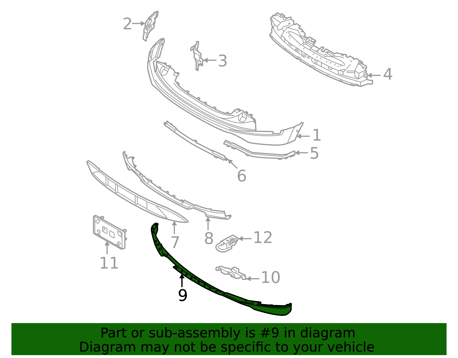 NL3Z-17626-AA - Valance Panel 2022-2025 Ford F-150 Lightning