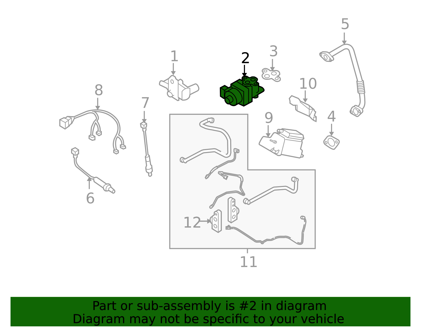 2008-2019 Subaru Egr Valve 14710AA710 | Subaru Parts Store