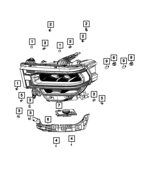 Lamps, Interior and Exterior for 2023 Ram 3500 #8
