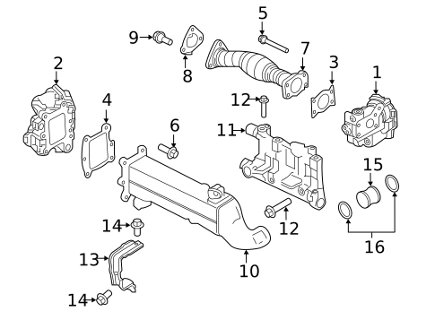 EGR System for 2018 Nissan TITAN XD #0