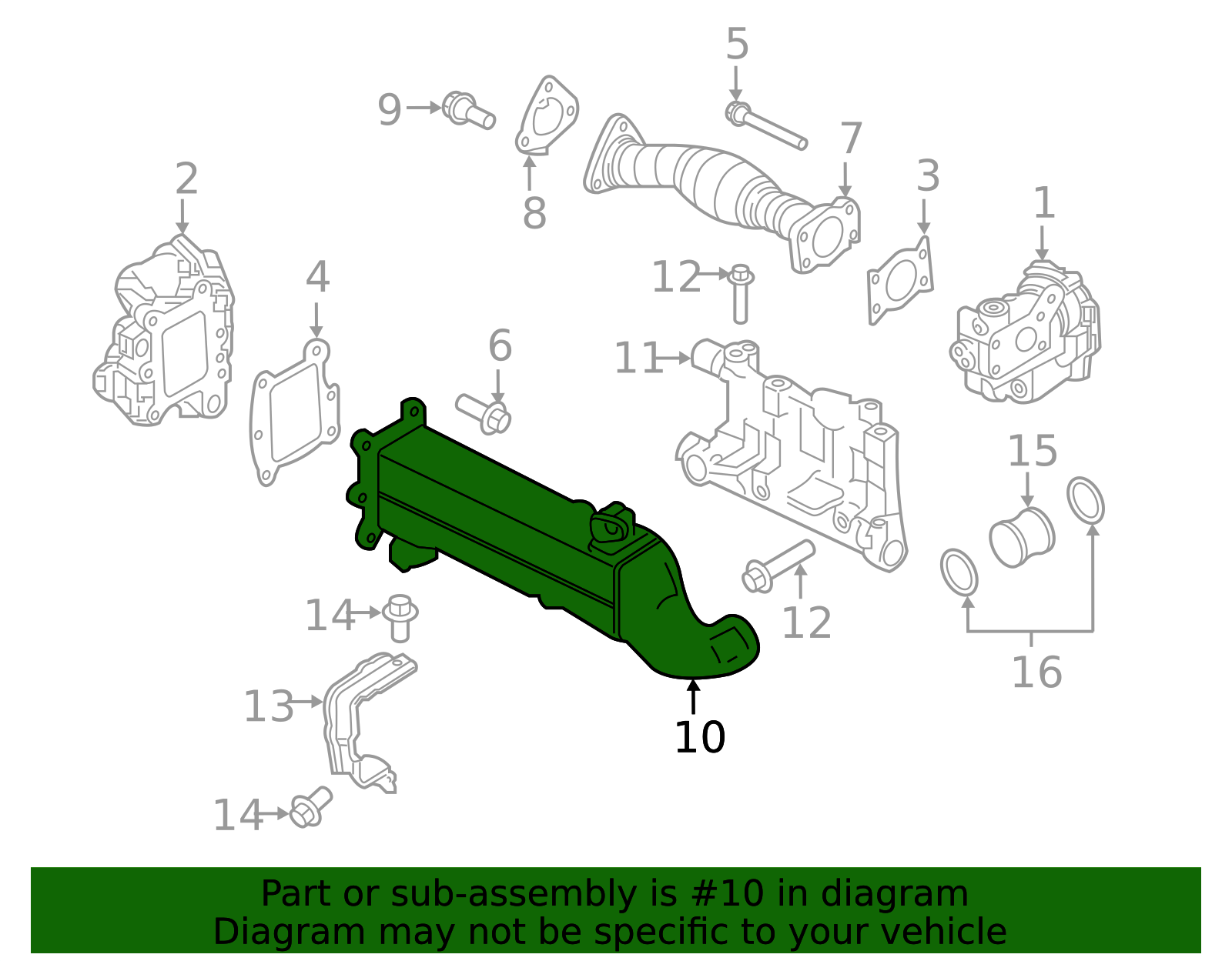 14735-EZ49C - High-Quality Exhaust Gas Recirculation (EGR) Cooler for ...