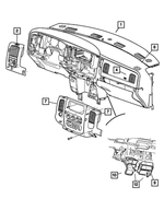 5GT31WL8AC - Air Conditioning &amp; Heater: Instrument Panel Cover for Mopar Image