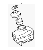 4722030220 - Body: Reservoir Assembly for Lexus: GS Turbo, GS200t, GS300, GS350, IS200t, IS250, IS300, IS350, IS500, RC Turbo, RC200t, RC300, RC350 Image