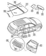 5170118AB - : Shipping Assembly - 30 Lite Glass Windshield for Mopar Image