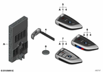 66125A407A5 - Bodywork: Radio Remote Control Basic for BMW: X1 28i, X1 28iX, X2 28i, X2 28iX, X2 M35iX, X5 35dX, X5 35i, X5 35iX, X5 40eX, X5 50iX, X6 35i, X6 35iX, X6 50iX Image image