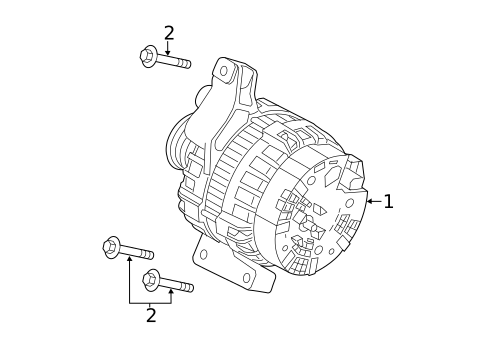Alternator for 2012 Land Rover Range Rover Evoque #1
