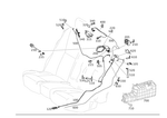 2218003415 - Vacuum System/Hydraulic System: Line for Mercedes-Benz Image