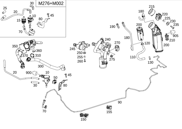 2224702364 - : Fuel Line for Mercedes-Benz Image