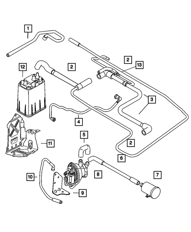 5278554AB - Emission Systems: Vapor Canister Bracket for Mopar Image
