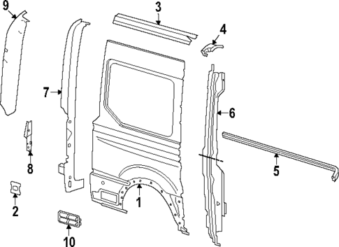Side Panel & Components for 2024 Ford E-Transit #0