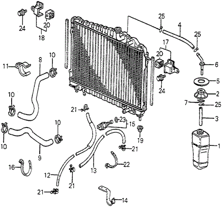 Radiator Hose for 1984 Honda Accord #0