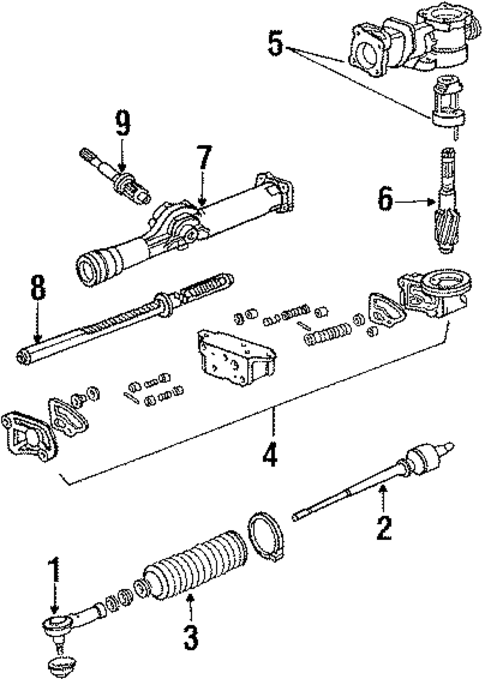 Steering Gear & Linkage for 1988 Honda Prelude #1