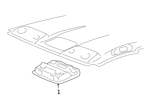Overhead Console for 2007 Toyota 4Runner #0