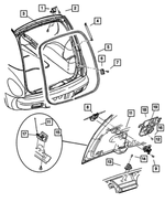 TH29XQWAJ - : Lift-Gate Handle for Chrysler: PT Cruiser Image
