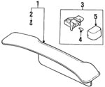 94050PA040MA - Body: Trunk Lid Trim for Subaru: SVX Image