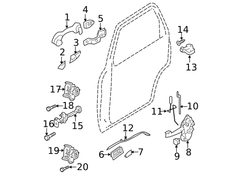 Front Door for 2009 Mercury Mariner #0