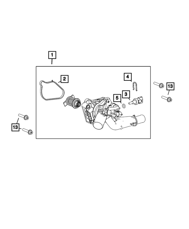 « 68439764AA – Cooling : Retenue Agrafe pour Mopar Image »