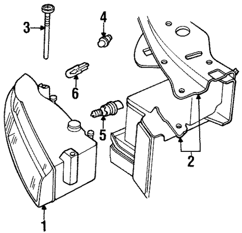 Bulbs - Chassis for 1998 Chrysler Sebring #1