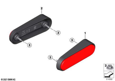 Side Marker Lamps, Reflectors for 2019 BMW-Motorrad R 18 Classic #0