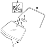 MB882451 - Body: Windshield for Mopar Image