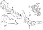 84852S9000NUP - Steering: Lower Column Cover for Kia: Telluride Image