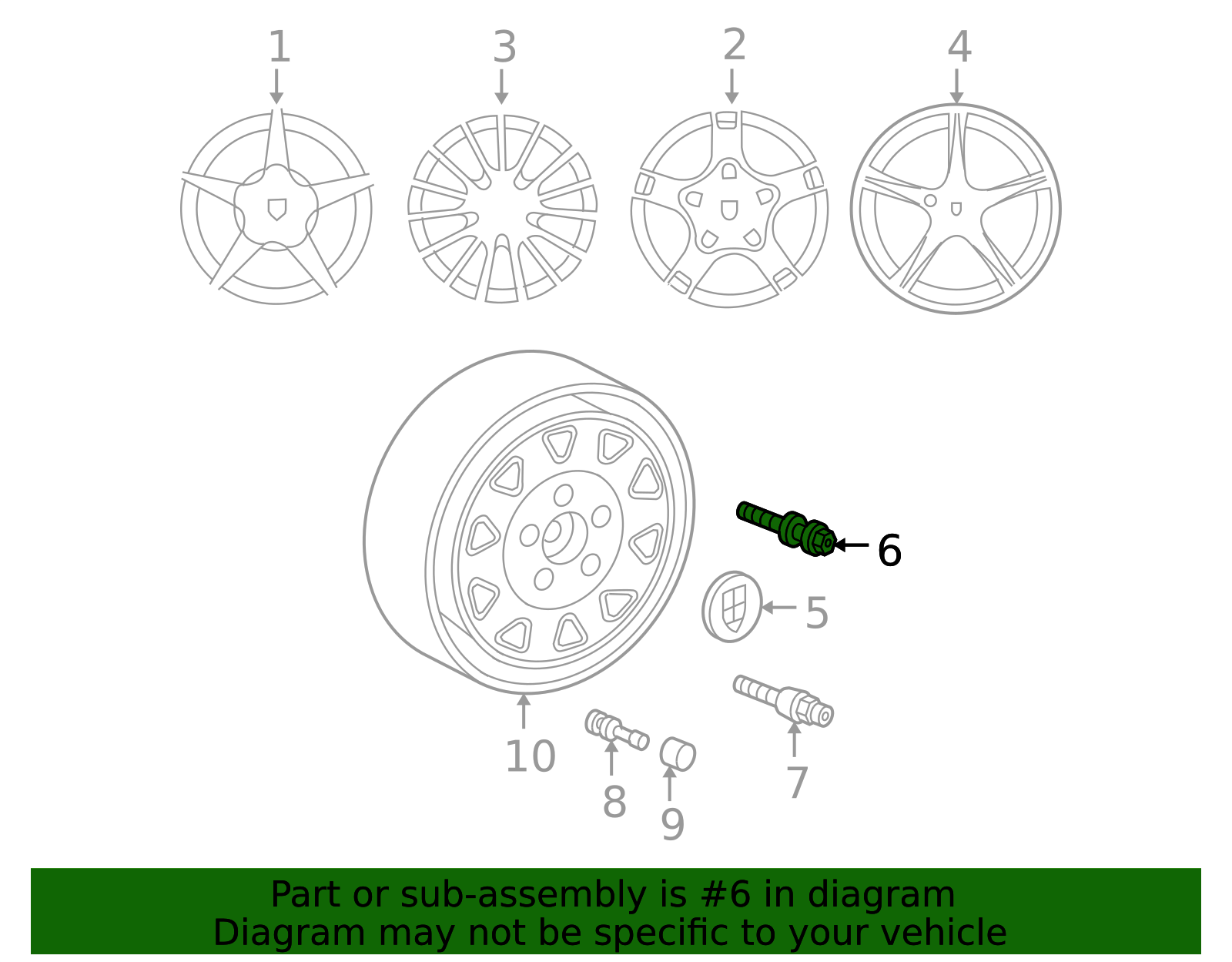 Porsche Wht001248 2004-2023 Porsche Wheel Bolt Black WHT-006-978 | Parts