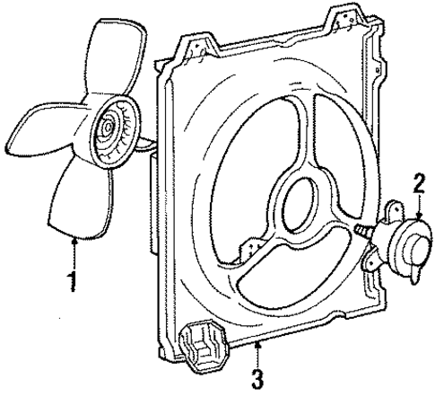 Fan for 1986 Mitsubishi Galant #0