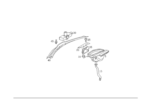 Water Baffle with Intake Shell for 2002 Mercedes-Benz CL500 #0