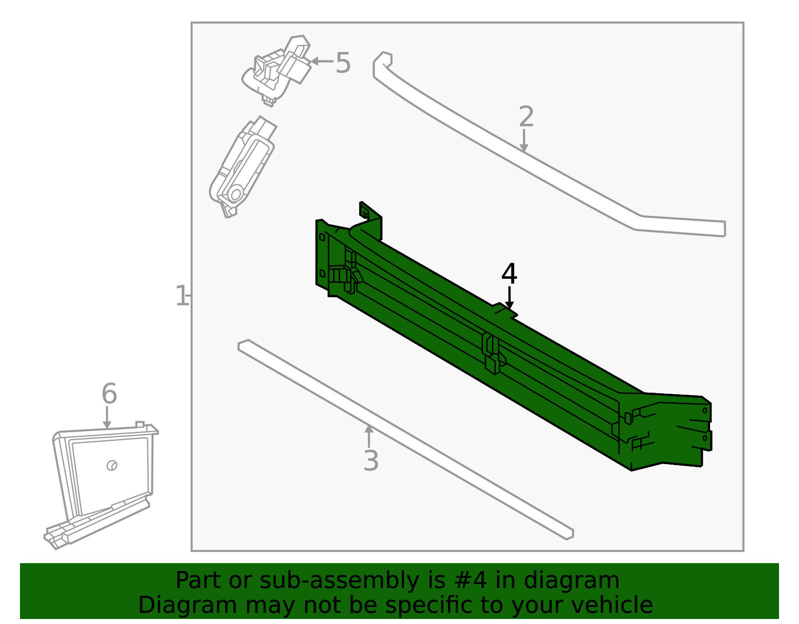 Genuine Official Toyota Radiator Shutter Assembly part# 53019