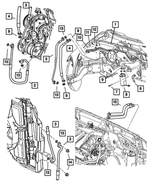 5264818AA - Air Conditioning &amp; Heater: A/c Discharge Line for Mopar Image