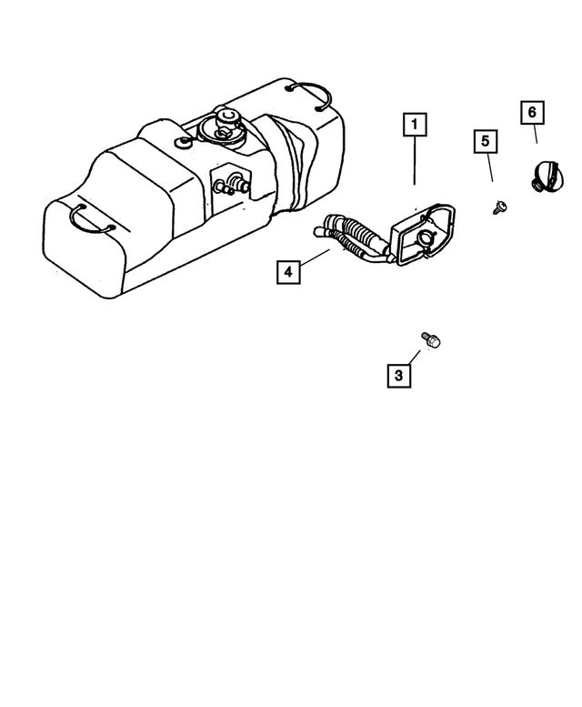52102401AB - Fuel: Fuel Filler Housing for Mopar Image image