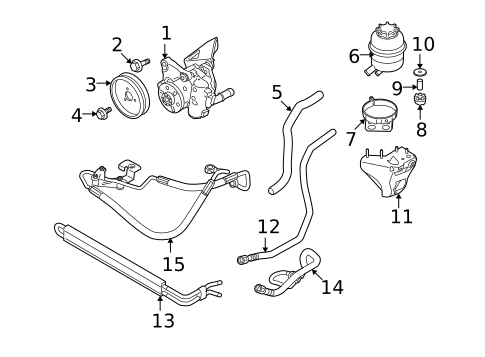Pump & Hoses for 2010 BMW 328i #0