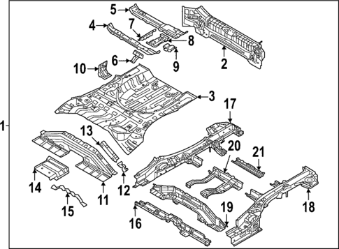 Rear Body & Floor for 2025 Kia Sportage #0