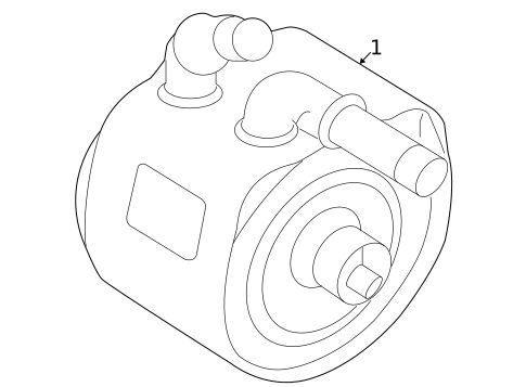 Engine Oil Cooler for 2009 Jaguar XF #2