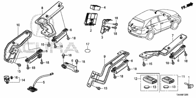 Smart Unit (2) for 2017 Acura RDX #0