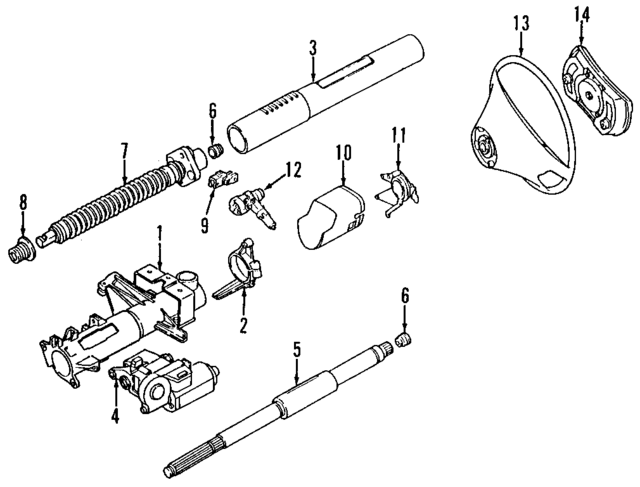 1244602716 - Steering: Jacket for Mercedes-Benz Image