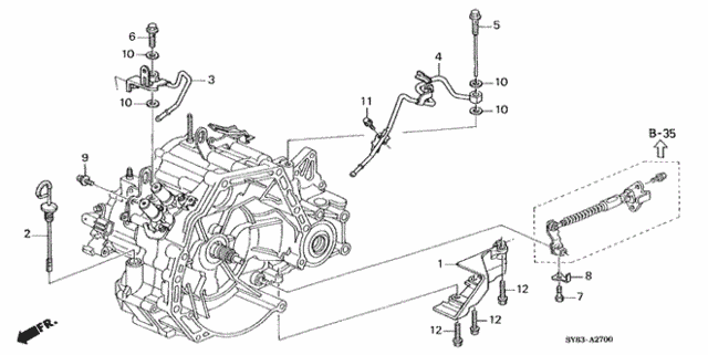 AT ATF Pipe - Speed Sensor (3) for 1998 Acura CL #0