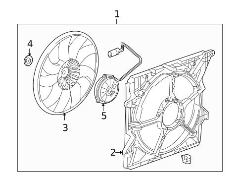 Cooling Fan for 2010 Cadillac SRX #0