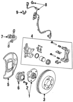 5862033390 - : ABS Sensor Wire Bracket for Isuzu Image